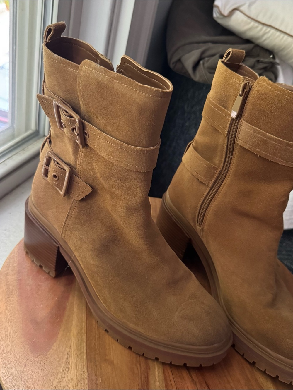 Naturalizer Madalynn Buckle Ankle Boot Brown